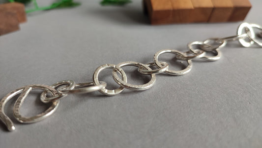 Multitextural Bracelet - handforged from scratch