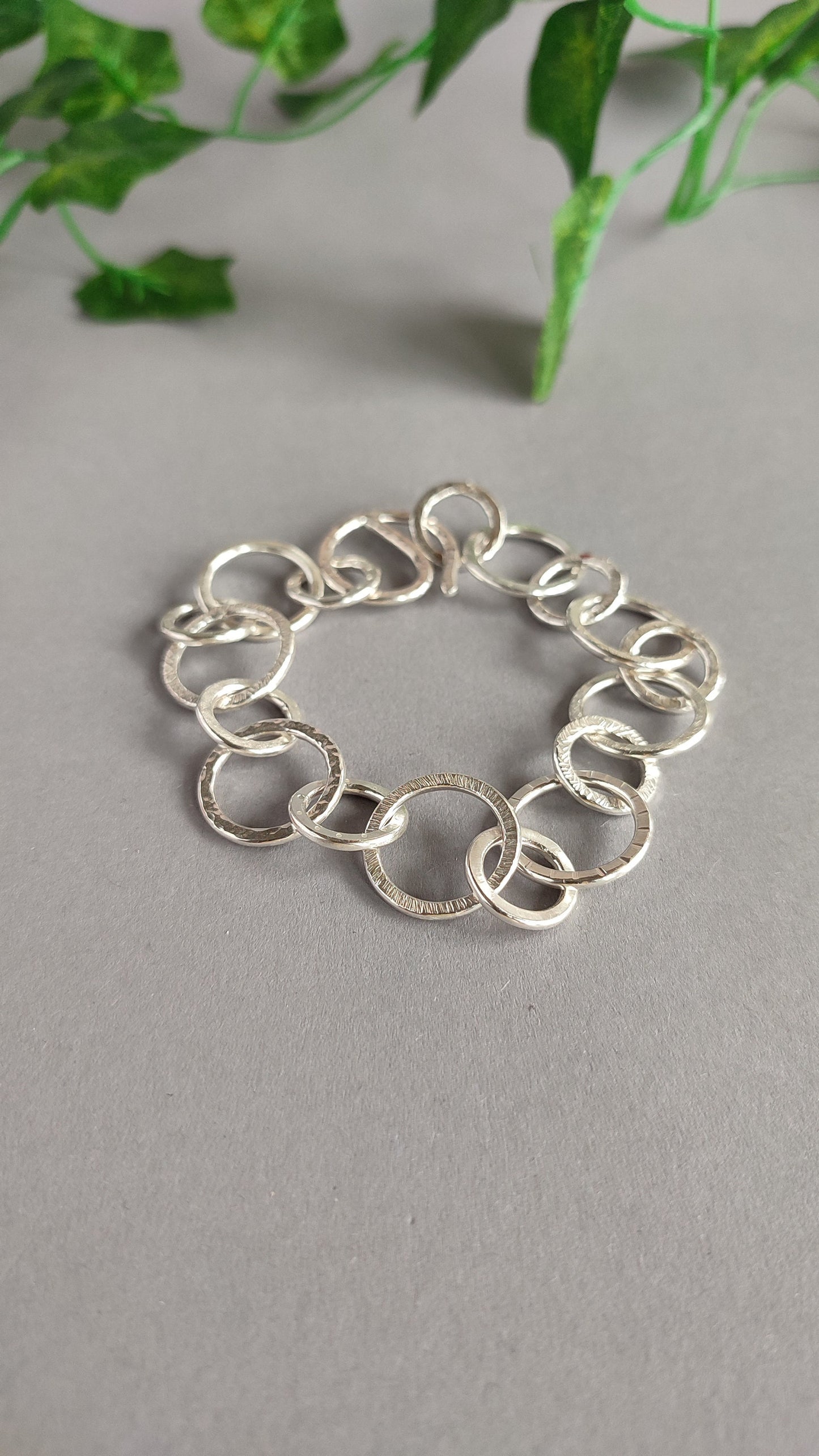 Multitextural Bracelet - handforged from scratch