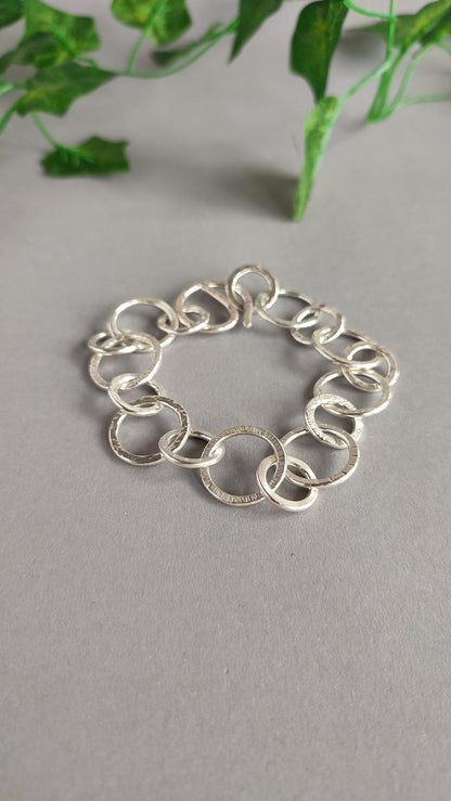 Multitextural Bracelet - handforged from scratch
